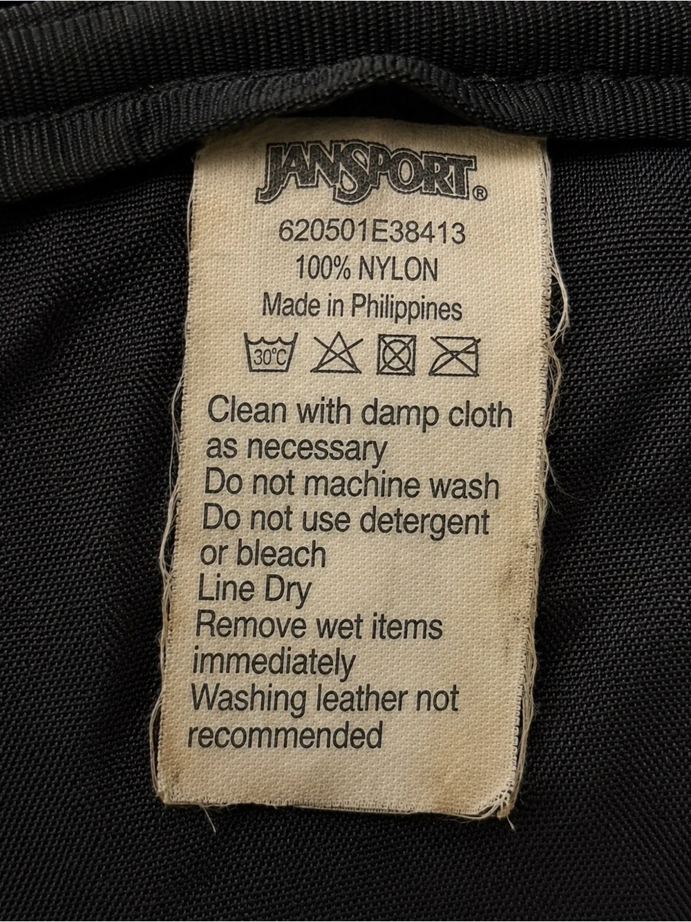 Vintage 90s JanSport Sling Backpack Y2K Single Strap Crossbody Black Red Tan